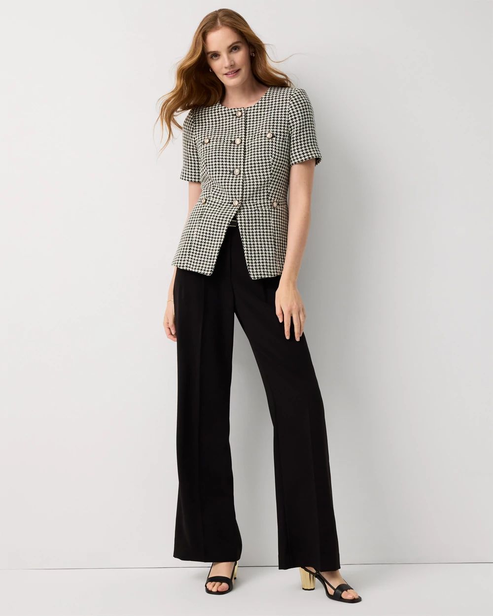 Houndstooth Tweed Jacket | White House Black Market
